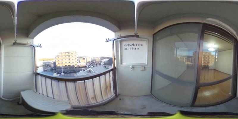 パノラマ画像バルコニー