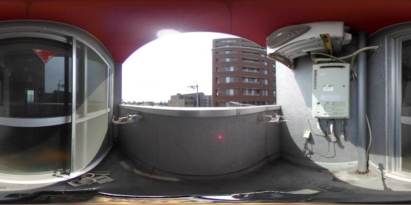 パノラマ画像バルコニー