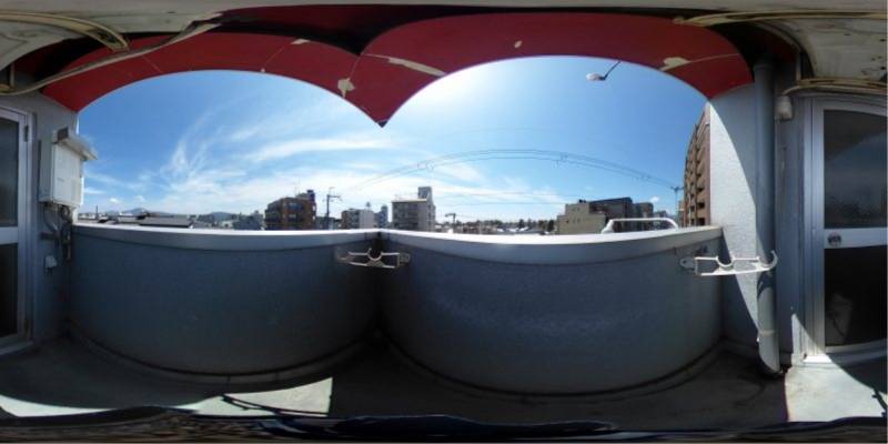 パノラマ画像バルコニー