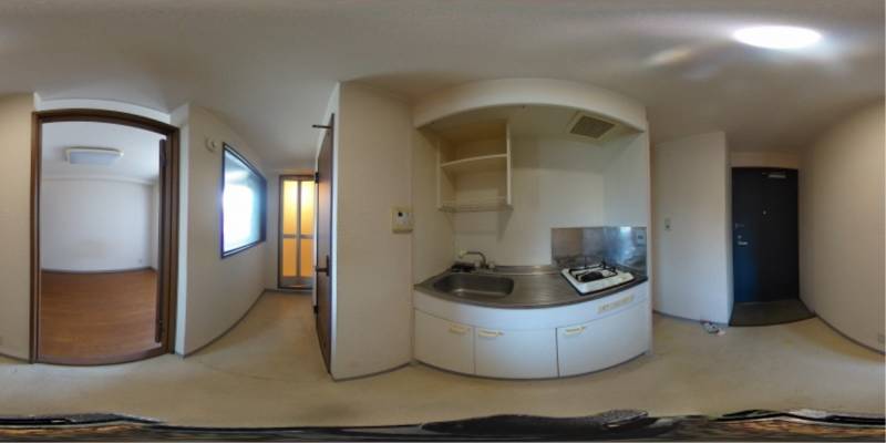 パノラマ画像キッチン