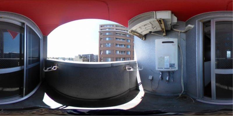 パノラマ画像バルコニー