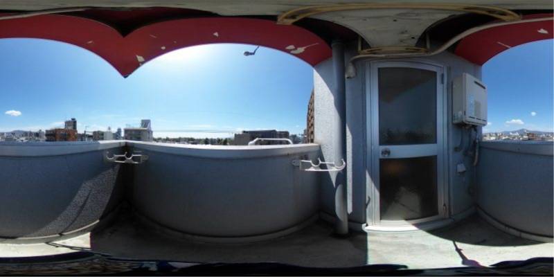 パノラマ画像バルコニー