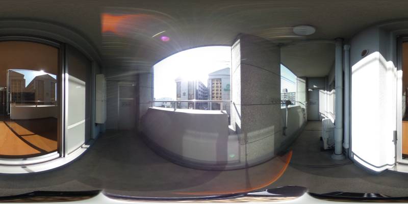 パノラマ画像バルコニー