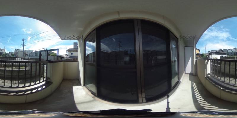 パノラマ画像バルコニー