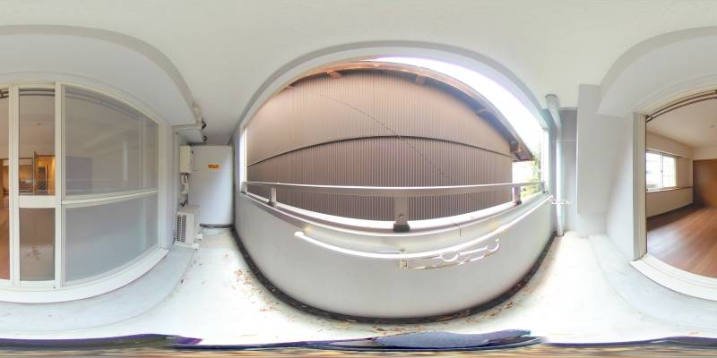 パノラマ画像バルコニー