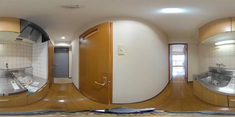 パノラマ画像キッチン