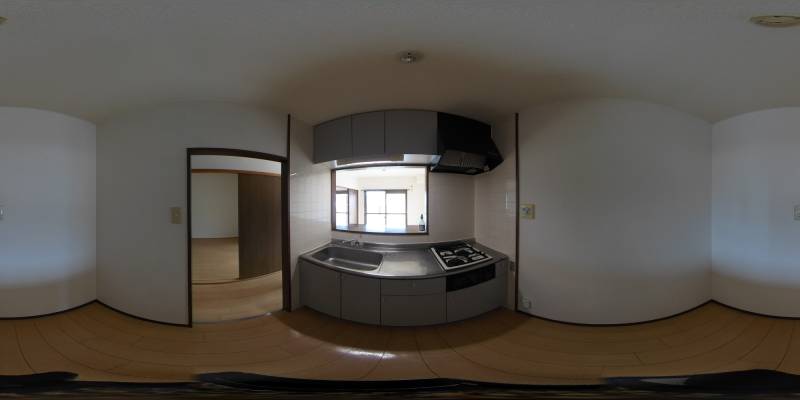 パノラマ画像キッチン