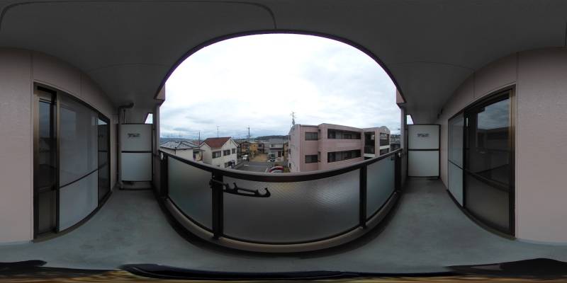 パノラマ画像バルコニー