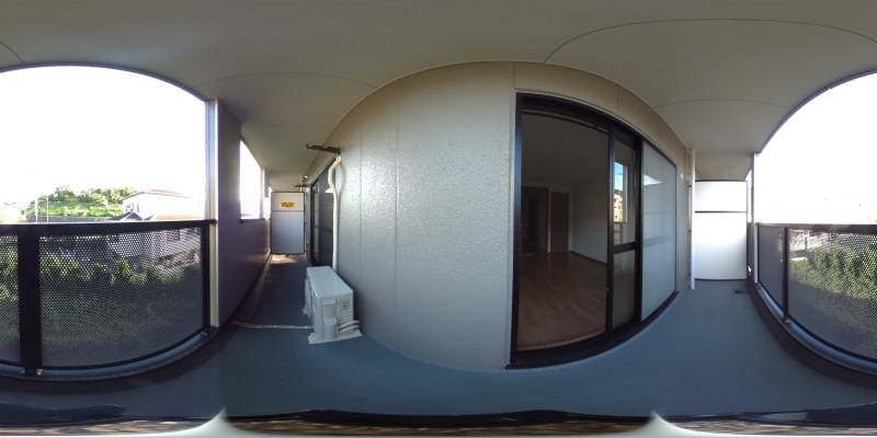 パノラマ画像バルコニー