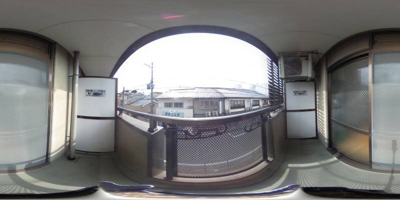 パノラマ画像バルコニー