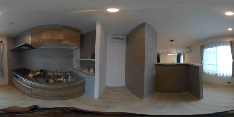 パノラマ画像キッチン