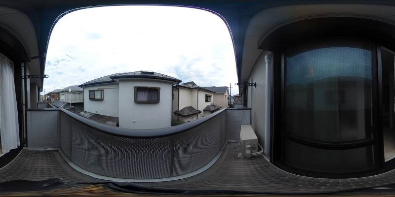 パノラマ画像バルコニー