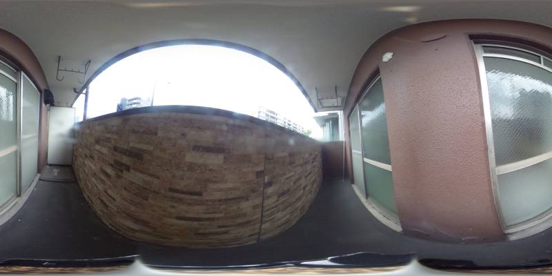 パノラマ画像バルコニー