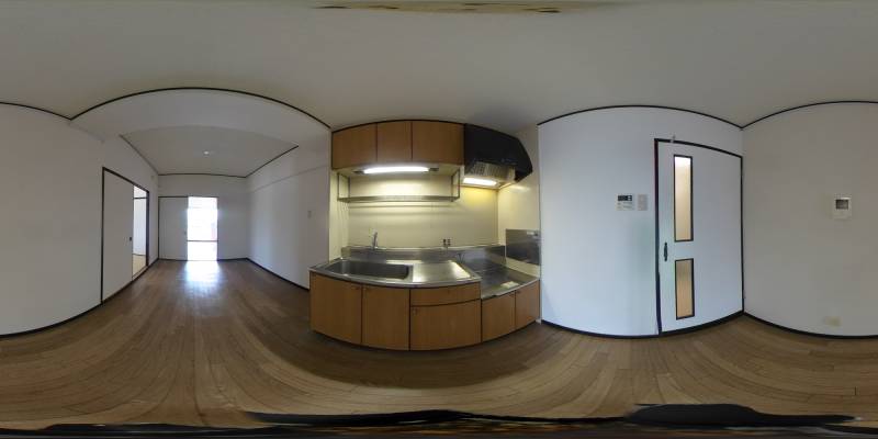 パノラマ画像キッチン