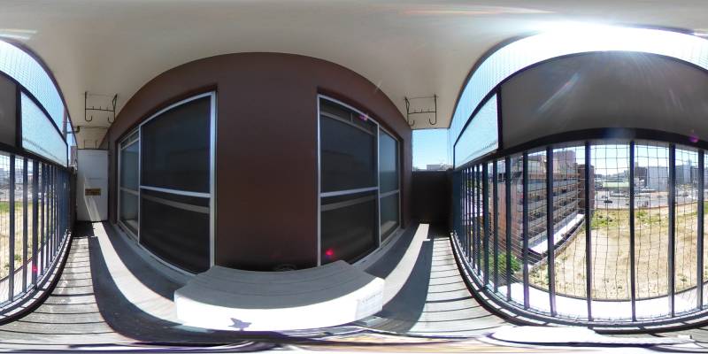 パノラマ画像バルコニー