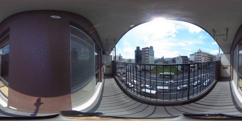 パノラマ画像バルコニー