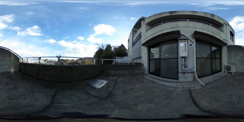 パノラマ画像バルコニー