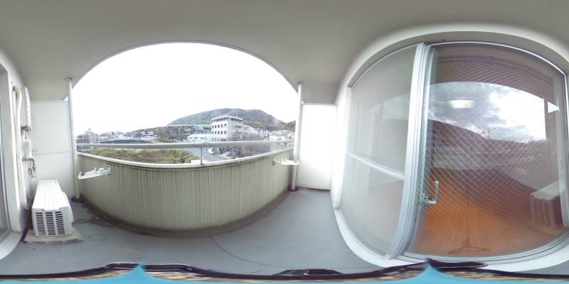パノラマ画像バルコニー