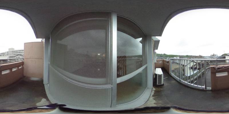 パノラマ画像バルコニー