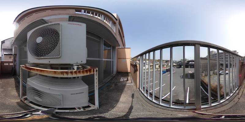 パノラマ画像バルコニー