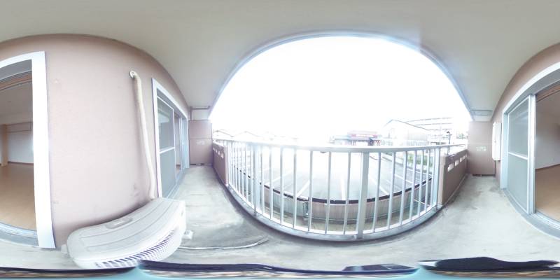 パノラマ画像バルコニー