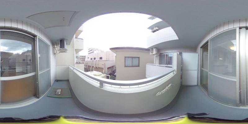 パノラマ画像バルコニー