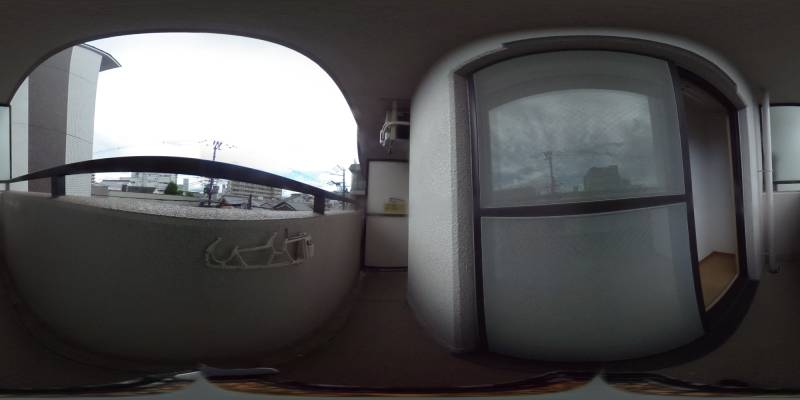 パノラマ画像バルコニー