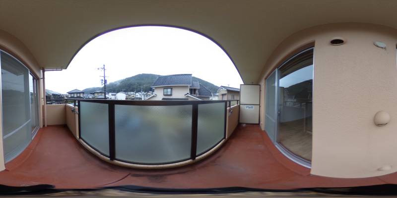 パノラマ画像バルコニー