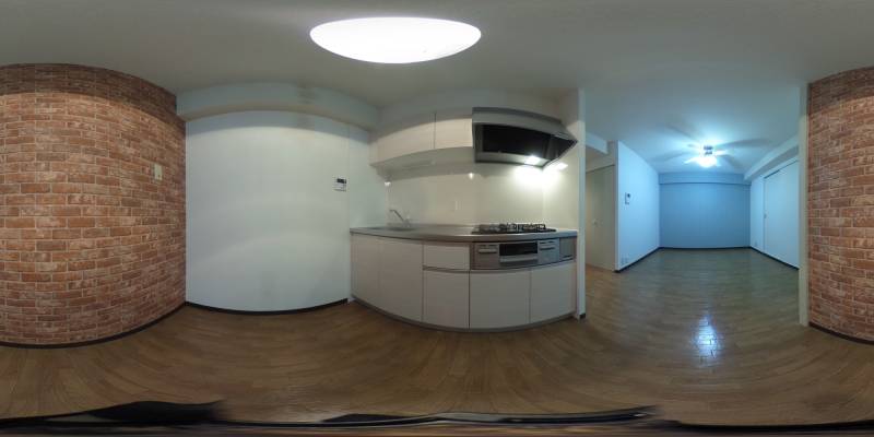 パノラマ画像キッチン