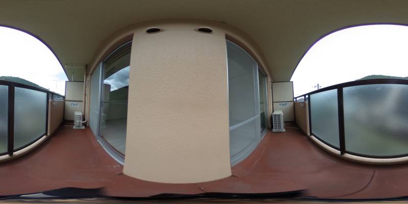 パノラマ画像バルコニー