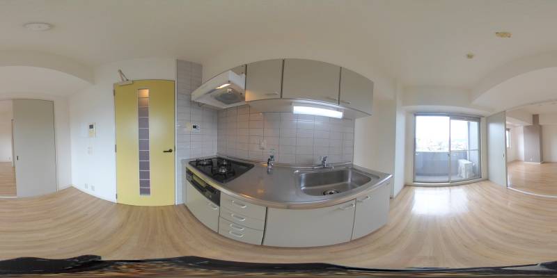 パノラマ画像キッチン