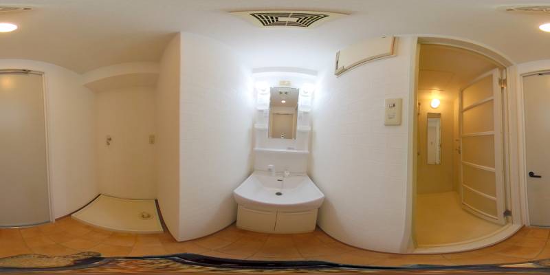 パノラマ画像洗面所