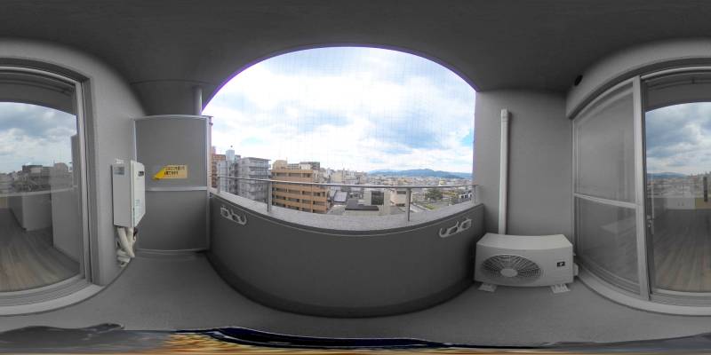 パノラマ画像バルコニー