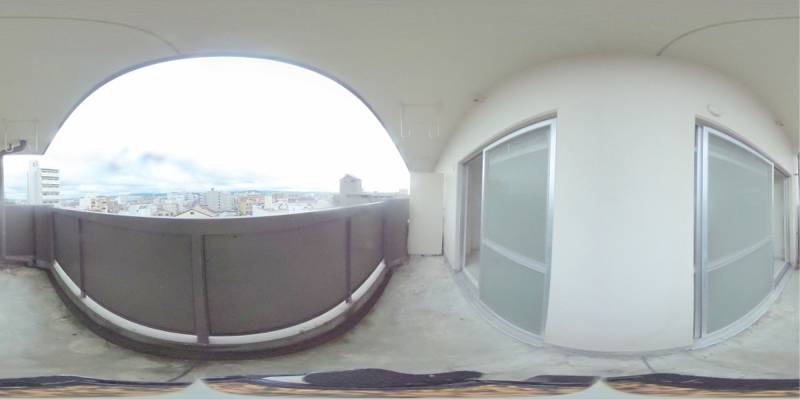 パノラマ画像バルコニー