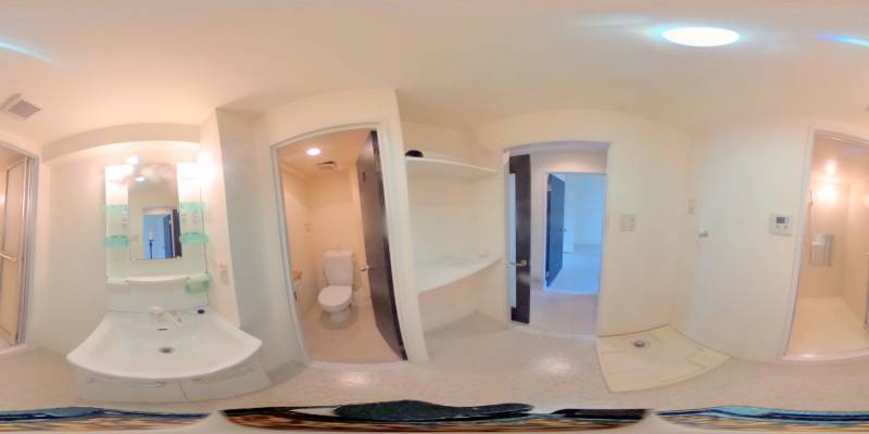 パノラマ画像洗面所