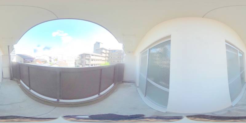 パノラマ画像バルコニー