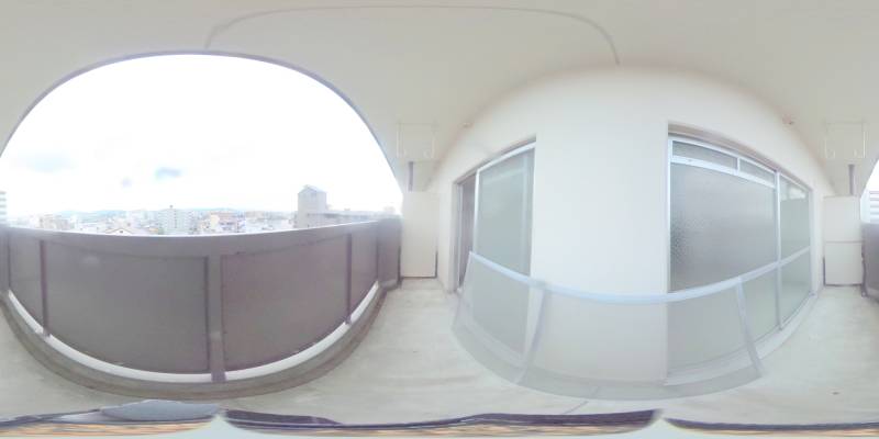 パノラマ画像バルコニー