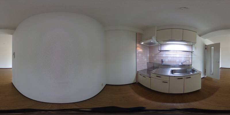 パノラマ画像キッチン