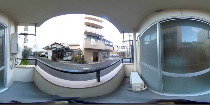 パノラマ画像バルコニー