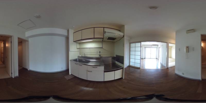 パノラマ画像キッチン