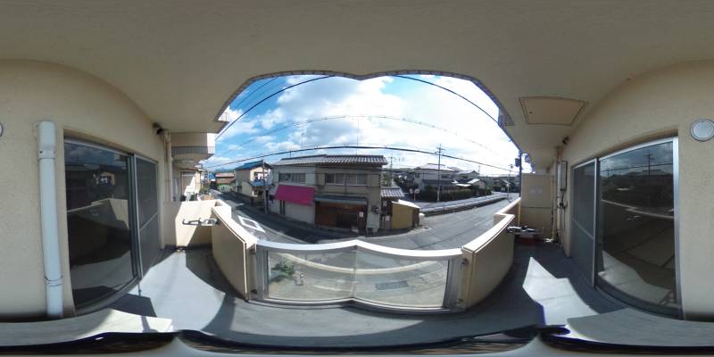 パノラマ画像バルコニー