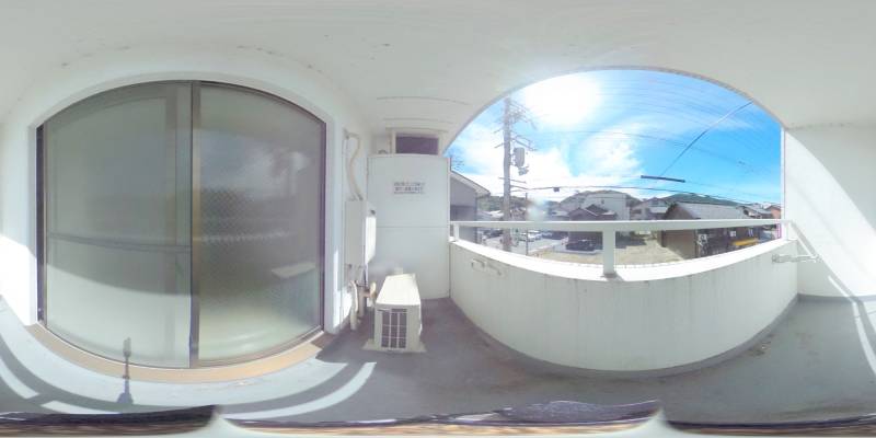 パノラマ画像バルコニー