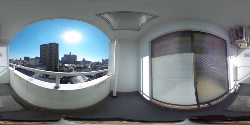 パノラマ画像バルコニー