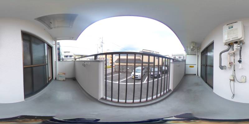 パノラマ画像バルコニー