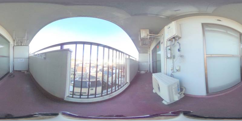 パノラマ画像バルコニー