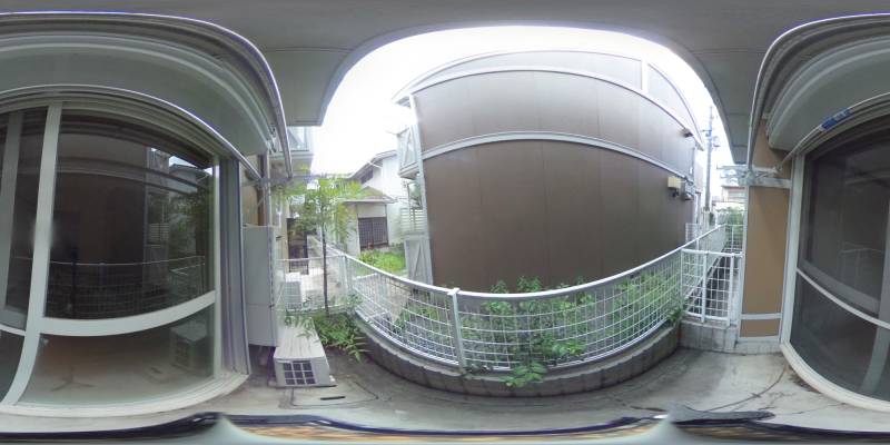 パノラマ画像バルコニー