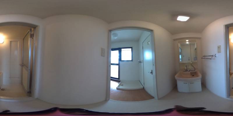 パノラマ画像洗面所