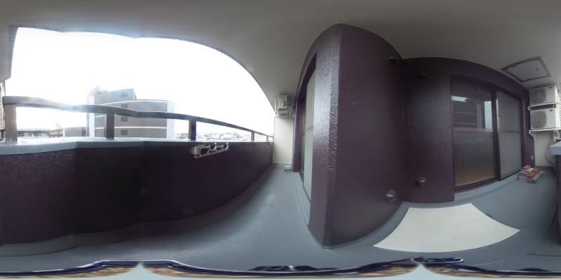 パノラマ画像バルコニー