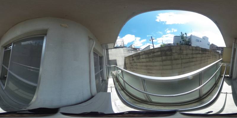 パノラマ画像バルコニー