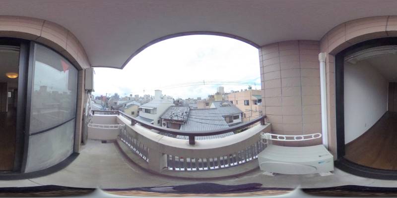 パノラマ画像バルコニー